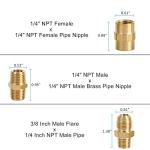 ATKKE RV Propane Quick Connect Fitting Adapter Kit