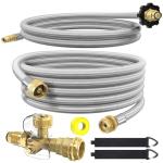 Brass 4-Port Propane Tee Kit with Hoses