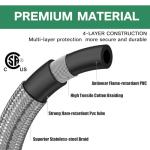 Brass 4-Port Propane Tee Kit with Hoses