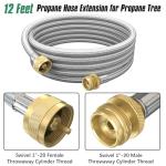 Brass 4-Port Propane Tee Kit with Hoses