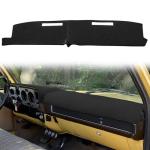 Yiz Dash Cover Mat Custom Fit for 1981-1991 Chevrolet Chevy C/K/R/V Series Suburban Blazer,GMC C/K/R/V Series Jimmy,Dashboard Cover Pad Cap Carpet Protector (Black) J22