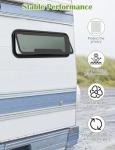 AlloTemlass RV Ventilation Window 34" W x 11" H | Universal Awning Van Bunk Window | Removable Screen| Sliding Design with Trim Rings | DOT Certified Replacement for Camper Trailers and Motorhomes