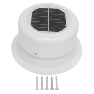 WODHMIEY RV Solar Ventilation Fan,RV Solar Ceiling Vent Fan Comppact and Lightweight with ABS Material Strong Practicability, for RV Marine Shed Trailer