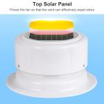 WODHMIEY RV Solar Ventilation Fan,RV Solar Ceiling Vent Fan Comppact and Lightweight with ABS Material Strong Practicability, for RV Marine Shed Trailer