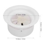 WODHMIEY RV Solar Ventilation Fan,RV Solar Ceiling Vent Fan Comppact and Lightweight with ABS Material Strong Practicability, for RV Marine Shed Trailer