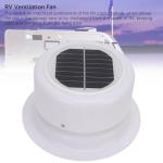 WODHMIEY RV Solar Ventilation Fan,RV Solar Ceiling Vent Fan Comppact and Lightweight with ABS Material Strong Practicability, for RV Marine Shed Trailer