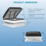 2012 Air Max 14" Reversible RV Roof Vent Fan