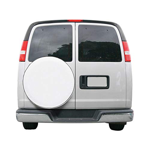 Classic Accessories Over Drive Spare Tire RV Cover, Wheels 26.75"-27.75" Diameter, White, Water-Resistant, All Season Protection for Trailer, RV, Camper Wheels, Tires, Universal Trailer Accessories
