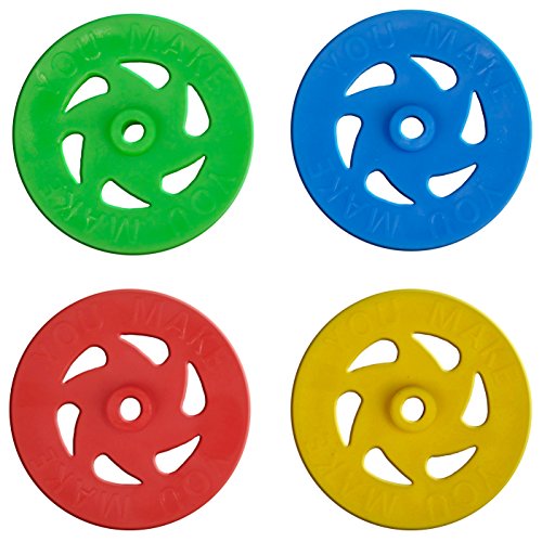You Make Plastic Project Wheels with 1/8" Hole - Pack of 100 pcs - Designed for Science and Engineering Car Projects
