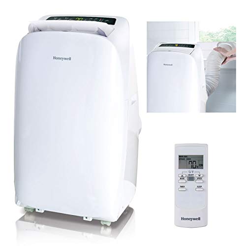 Honeywell Contempo Series Portable Air Conditioner, Dehumidifier & Fan with Dual Filtration System for Rooms Up to 400-550 Sq. Ft. Polished & Powerful (White)
