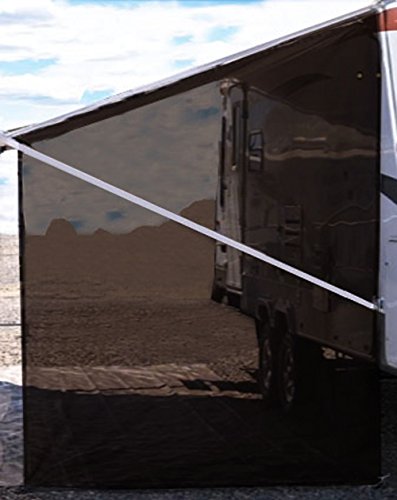 Tentproinc RV Awning Side Sun Shade 9'X7' (Brown) Mesh Screen Sunshade Complete Kits Motorhome Camping Trailer Canopy UV Blocker - 3 Year Warranty