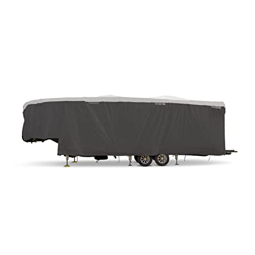 Camco ULTRAGuard RV Cover | Fits Fifth Wheel Trailers 26 to 28-feet | Extremely Durable Design that Protects Against the Elements | (45752)
