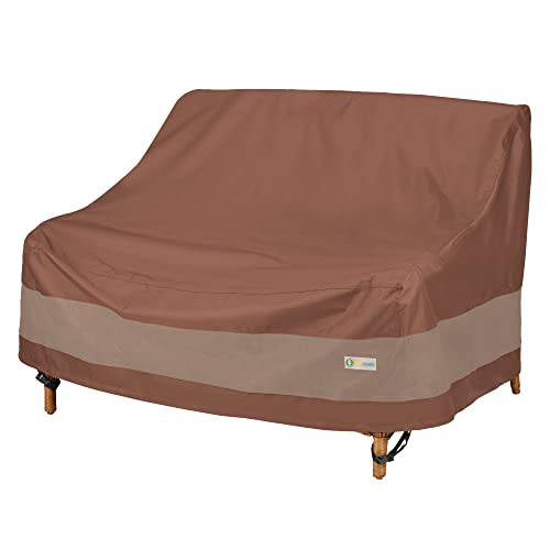 Duck Covers Ultimate Waterproof 58 Inch Deep Loveseat Cover, Patio Furniture Covers, Mocha Cappuccino