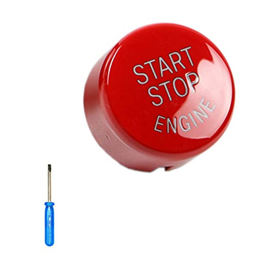Arotom Red Car Engine Start Stop Switch Button with OFF Cover For BMW F Chassis 1 2 3 4 5 6 7 Series X1 X3 X4 X5 X6 F20 F21 F22 F30 F10 F11 F12 F01 F48 F25 F15 F16 G30 (F Chassis with OFF (Red))