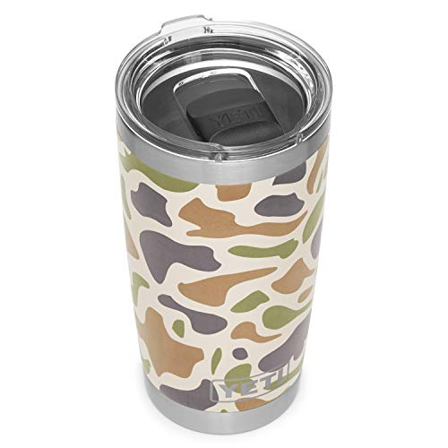 YETI Rambler 20 oz Tumbler, Stainless Steel, Vacuum Insulated with MagSlider Lid, Camo