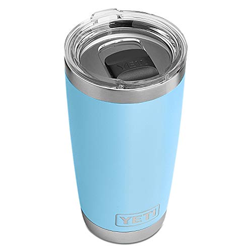 YETI Rambler 20 oz Tumbler, Stainless Steel, Vacuum Insulated with MagSlider Lid, Sky Blue