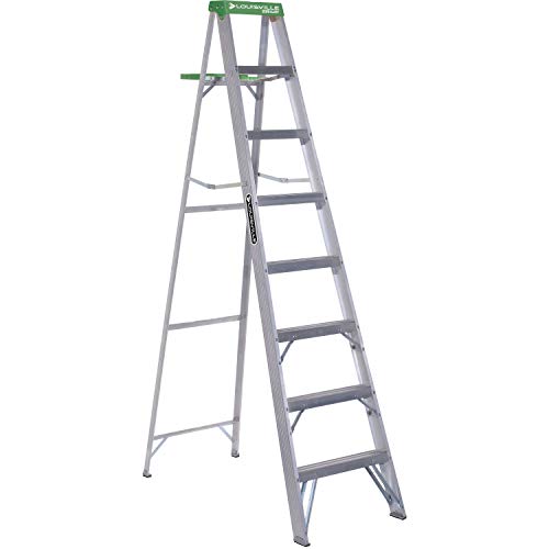Louisville Ladder AS4008 AS4000 Ladder, 8 Feet, Aluminum