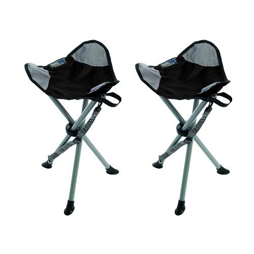 Travel Chair 1389VBK-2PK Stool, Black/Set of 2