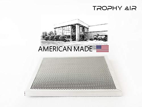 Trophy Air Washable Electrostatic HVAC Furnace Air Filter, Lasts a Lifetime, 6 Stage Permanent Air Filter, Healthier Home or Office, Made in The USA - Increases Airflow (14x25x1)