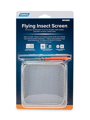 Camco 42150 Flying Insect Screen - WH 200,4.5" X 4.5" X 1.3" , white