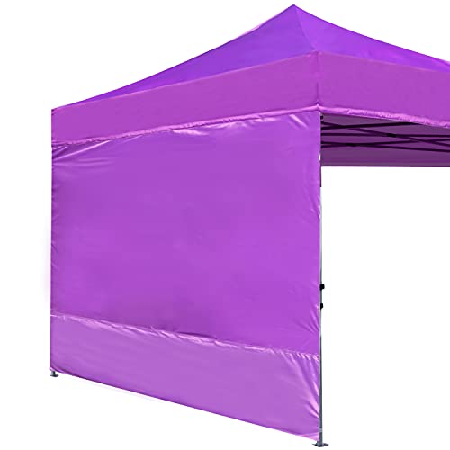 ABCCANOPY Instant Canopy SunWall 10x10 FT, 1 Pack Sidewall Only, Purple