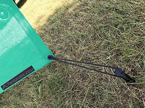 Tentproinc RV Awning Shade Screen 7' X 10' 3'' Gift Blue Sunshade Camping Trailer UV Sun Blocker Complete Kits - 3 Years Limited Warranty