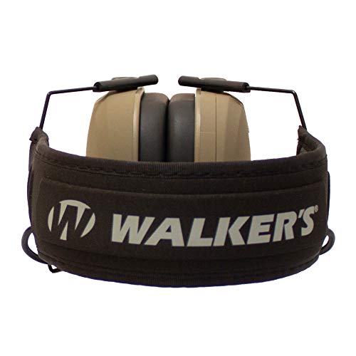 Walker's's Razor Slim Electronic Shooting Hearing Protection Muff (American Flag Distressed, Tan)