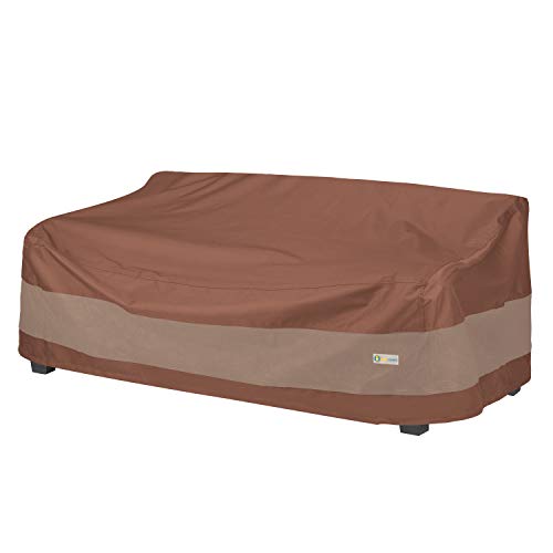 Duck Covers Ultimate Waterproof Patio Loveseat Cover, 79 Inch, Mocha Cappuccino
