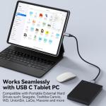 USB C External Hard Drive Cable 1.5FT 10Gbps