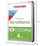 Toshiba S300 PRO 4TB Internal Hard Drive