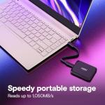 Crucial X9 4TB Portable SSD - 1050MB/s Speed