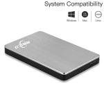 NRICO 500GB Portable External Hard Drive, Grey