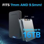 SABRENT 2.5 Inch SATA to USB 3.2 Enclosure