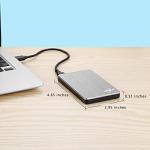 NRICO 500GB Portable External Hard Drive, Grey