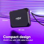 Crucial X9 4TB Portable SSD - 1050MB/s Speed