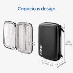 ProCase Hard Drive Case for Canvio Basics Western Digital WD Elements My Passport Seagate Portable Backup Plus Slim 1TB 2TB 3TB 4TB USB 2.5, Portable External Case for 2 Hard Drives -Black