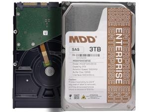 MDD MAXDIGITALDATA 3TB 7200RPM 128MB Cache SAS 6Gb/s 3.5inch Internal Enterprise Hard Drive (MD3TSAS12872E) - [ NOT a SATA HDD ] (Renewed)