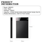 HWAYO 2.5'' 250GB Ultra Slim Portable External Hard Drive USB3.0 HDD Storage for PC, Desktop, Laptop, MacBook, Chromebook, Xbox One