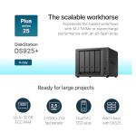Synology 4-Bay DiskStation DS925+ for Storage