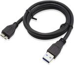 Micro USB 3.0 Cable, 1.5ft External Hard Drive Cable USB A to Micro B Compatible with Samsung Galaxy S5, Note 3, Note Pro 12.2, WD Western Digital, Toshiba, Seagate Hard Drives