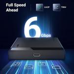 UGREEN 2.5" Hard Drive Enclosure USB C 3.1 Gen 2 to SATA III 6Gbps for SSD HDD 9.5 7mm External Hard Drive Disk Case with UASP Compatible with WD Seagate Toshiba Samsung Hitachi PS4 Xbox Router