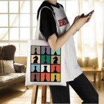Stylish Chess Pieces Tote Bag for Players