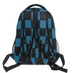 Oarencol Black Blue Chess Backpack and Daypack