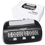 Digital Chess Clock Timer with Alarm - Black