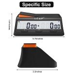 Digital Chess Clock with Bonus Features - Black/Orange