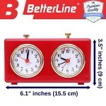 Wind-Up Retro Chess Clock - Easy-Read Dials