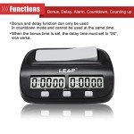 Digital Chess Clock Timer with Alarm - Black