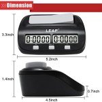 Digital Chess Clock Timer with Alarm - Black