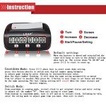 Digital Chess Clock Timer with Alarm - Black