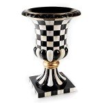 MACKENZIE-CHILDS Black-and-White Urn Centerpiece